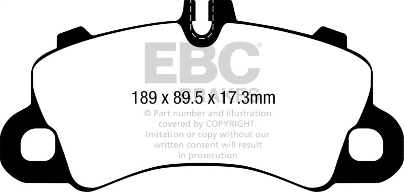 EBC DP42379R 2018+ Porsche Cayenne (3rd Gen) 3.0L Turbo Yellowstuff Front Brake Pads