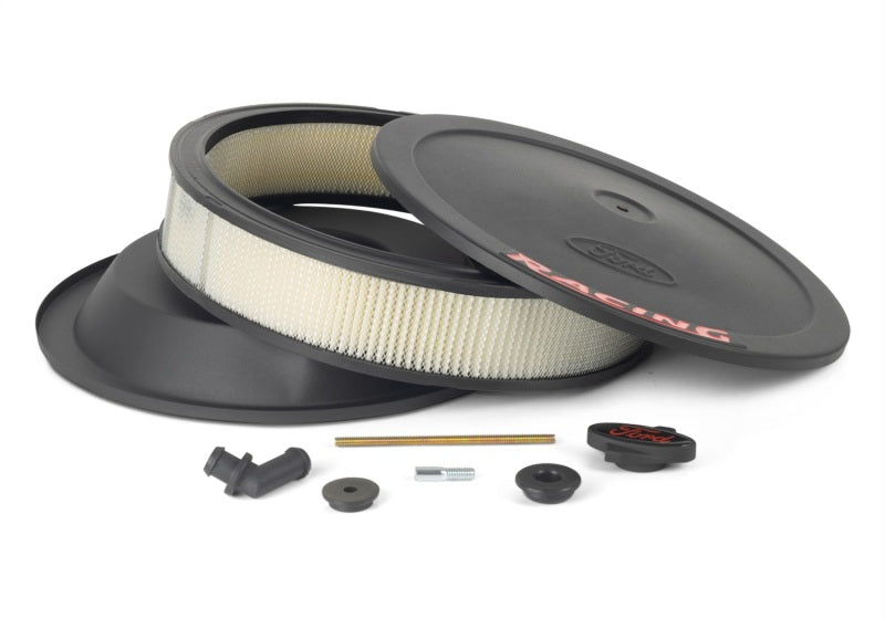 Ford Racing 302-352 Air Cleaner Kit - Black Crinkle Finish w/ Red Emblem