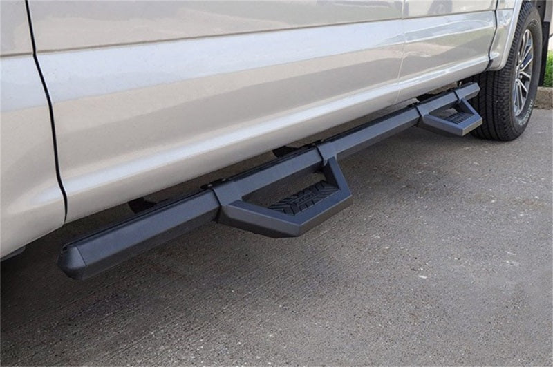 Dee Zee DZ66321CTB Deezee 99-23 Chevrolet/GMC/Dodge/Ford Full Size Truck Hex Cast - Crew Cab Side Steps (Txt Blk)