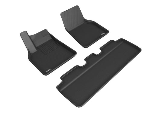 3D MAXpider L1TL02701509 21-22 Tesla Model Y 1st & 2nd Row Floormats - Black
