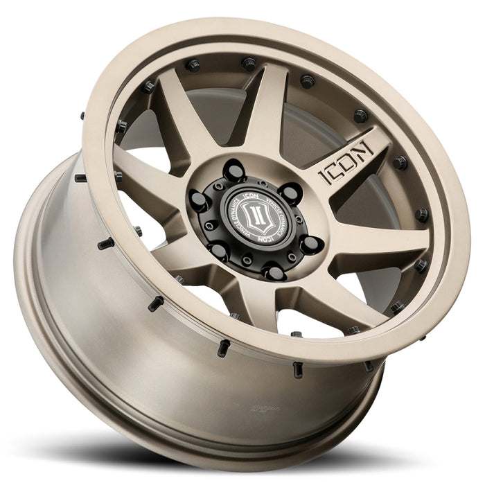 ICON 21817855557BR Rebound Pro 17x8.5 5x150 25mm Offset 5.75in BS 110.1mm Bore Bronze Wheel