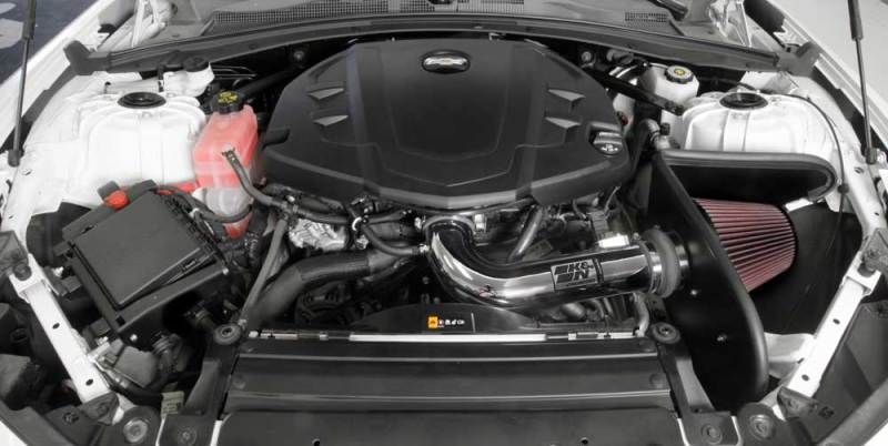 K&N Engineering 69-4535TP K&N 16-17 Chevy Camaro 3.6L Silver Typhoon Short RAM Intake