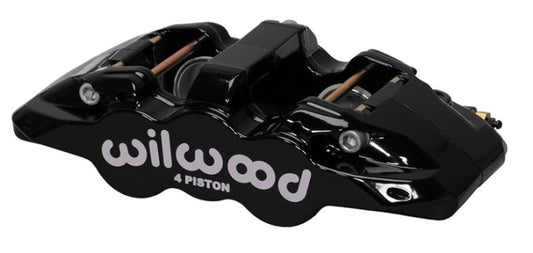 Wilwood 120-13281-BK Caliper-Aero4-R/H - Black 1.62/1.38in Pistons 1.25in Disc
