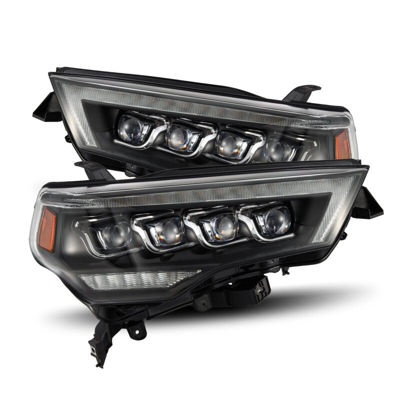 AlphaRex 880808 14-22 Toyota 4Runner (2021 Req. Conv) NOVA LED Proj HL Blk w/Actv Light & Seq. Sig + SB DRL