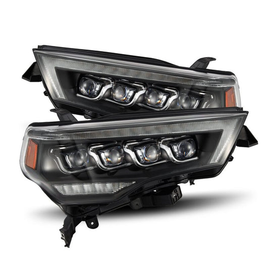 AlphaRex 880808 14-22 Toyota 4Runner (2021 Req. Conv) NOVA LED Proj HL Blk w/Actv Light & Seq. Sig + SB DRL