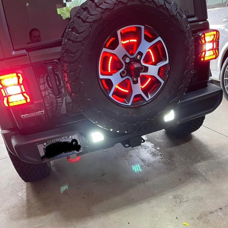 ORACLE Lighting 5874-504 Oracle Rear Bumper LED Reverse Lights for Jeep Wrangler JL - 6000K