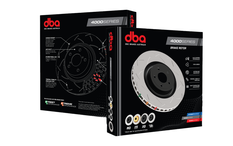 DBA DBA42515S 01-06 Honda Civic Type R Rear 4000 Series T3 Slotted Rotor