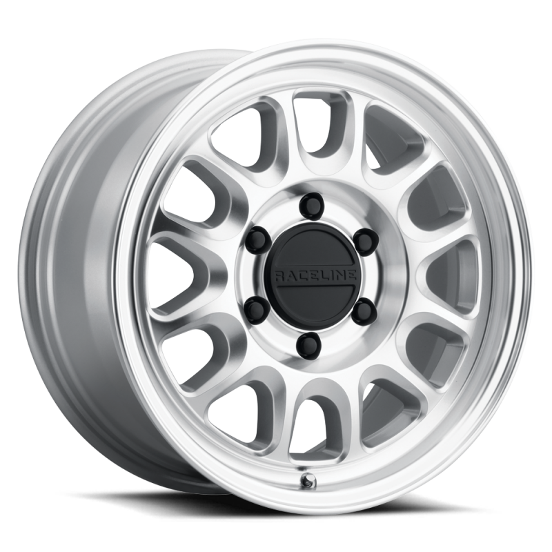 Raceline 958MC-68060-00 958MC Rogue 16X8In / 6X139.7 BP 0mm Offset 106.1mm Bore - Machined Finish Wheel
