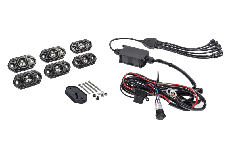 KC HiLiTES 339 C-Series RGB LED Rock Light Kit (Incl. Wiring) - Set of 6