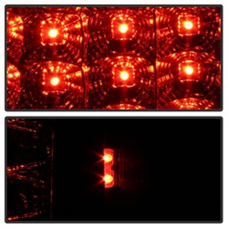 SPYDER 5070197 Spyder Jeep Grand Cherokee 07-10 LED Tail Lights Black ALT-YD-JGC07-LED-BK