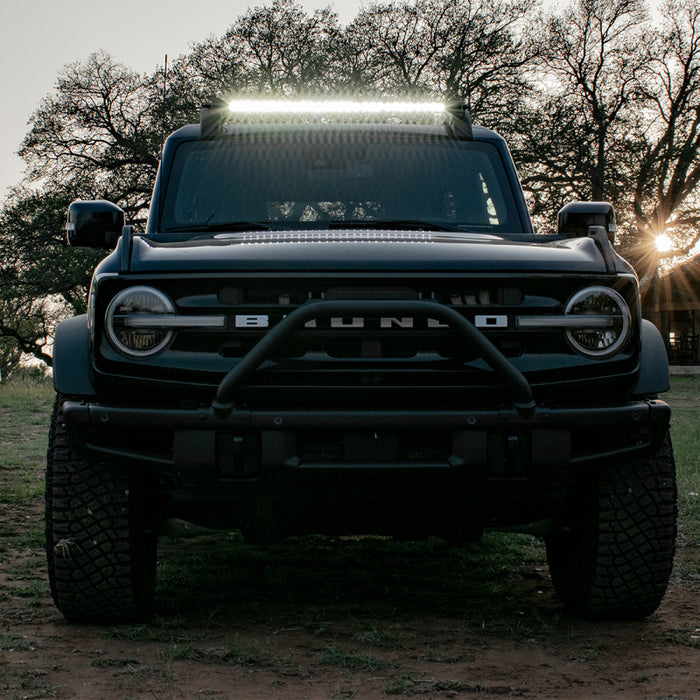 Rigid Industries 46726 2021 Ford Bronco Roof Rack Light Kit (Incl. SR spot/flood Combo Bar)