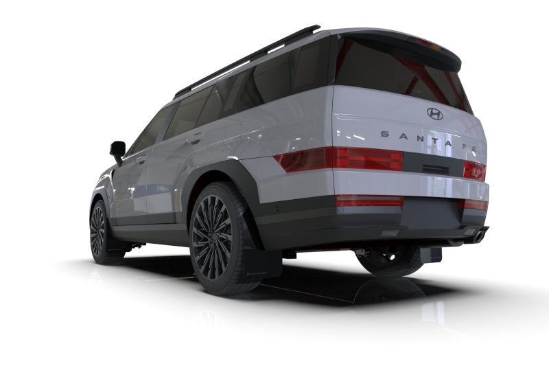 Rally Armor MF118-UR-BLK-DGRY 24-25 Hyundai Santa Fe Black Mud Flap w/Dark Grey Logo