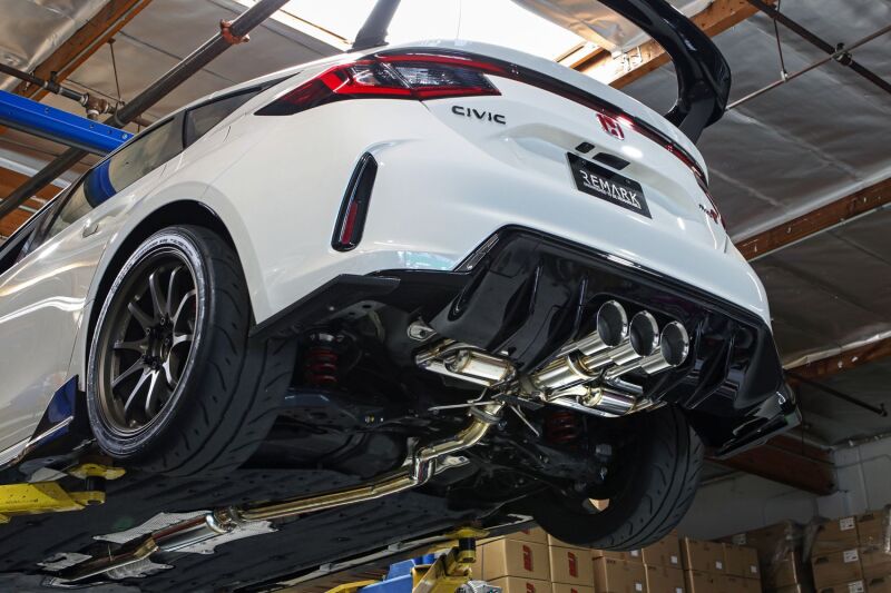Remark RK-C3076H-09 2023+ Honda Civic Type-R (FL5) Triple Tip Catback Exhaust w/ Triple Tip & Front Pipe