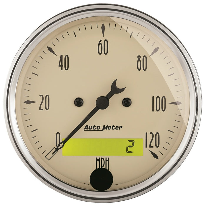AutoMeter 1809 Gauge Kit 5 Pc. 3-1/8in. & 2-1/16in. Elec. Speedometer Antique Beige