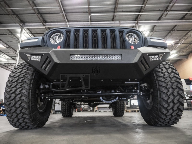 Road Armor 5183XFSPB 18-20 Jeep Wrangler JL SPARTAN Bolt-On Front Bumper Skid Plate Guard - Tex Blk