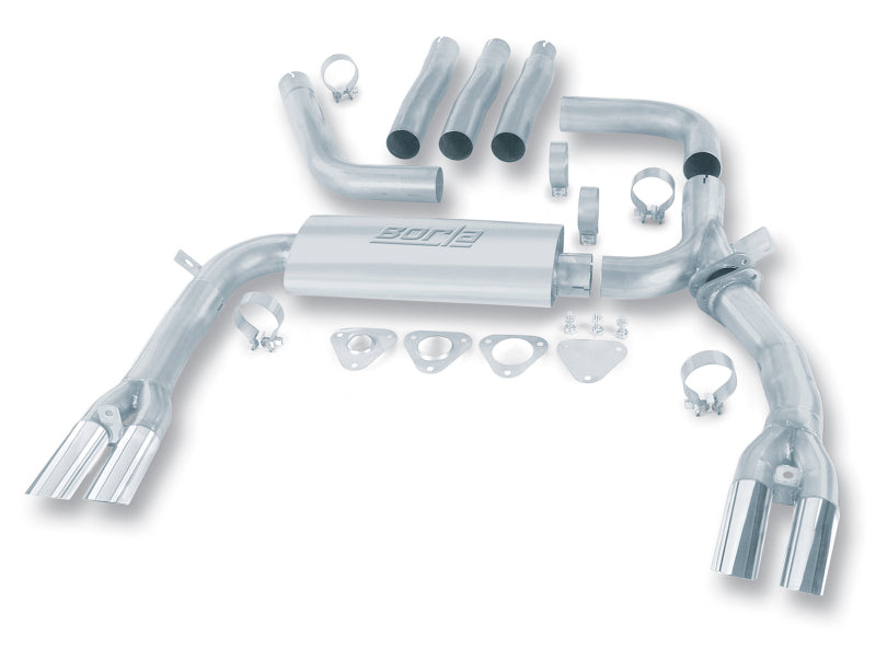 Borla 14888 84-92 Chevrolet Camaro / Pontiac Trans Am 5.0L/5.7L V8 3in Adj SS Cat-Back Exhaust w/ Adapters