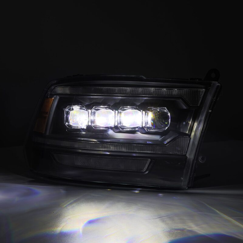 AlphaRex 880556 09-18 RAM 2500 NOVA LED Proj Headlights Plank Style Chrome w/Activ Light/Seq Signal/DRL