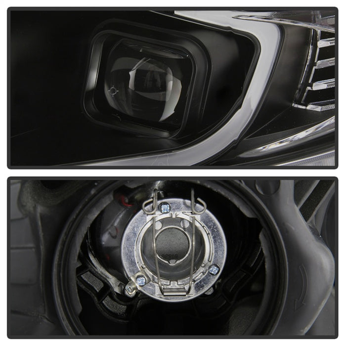 SPYDER 9042218 xTune 09-14 Acura TSX Projector Headlights - Light Bar DRL - Black (PRO-JH-ATSX09-LB-BK)