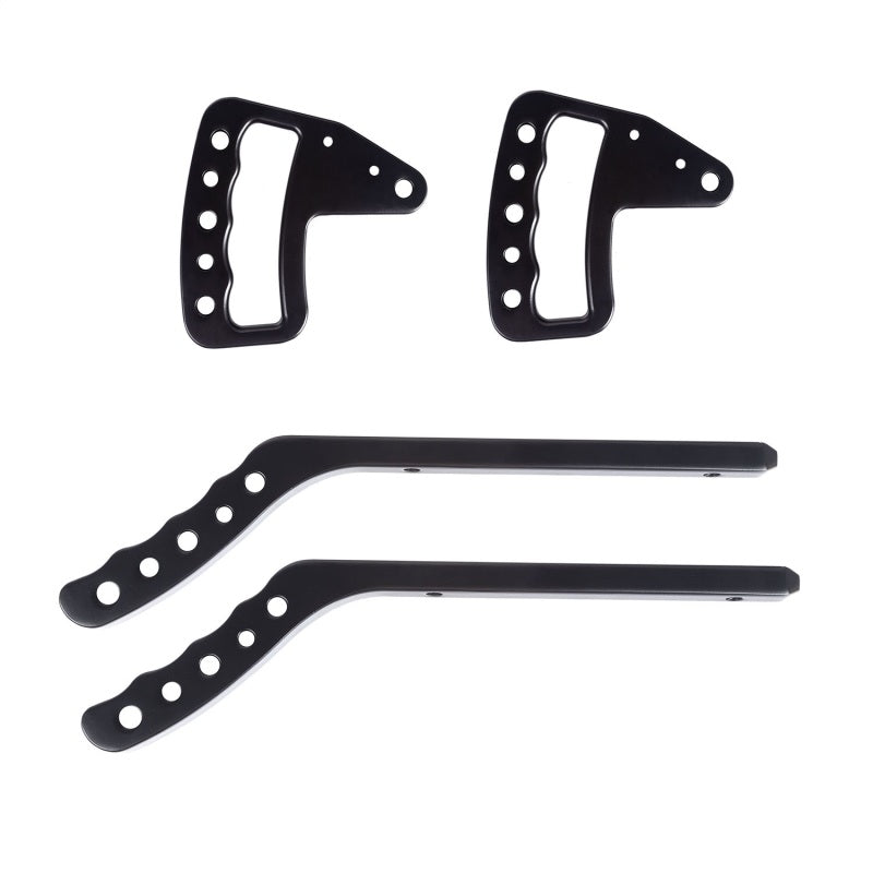 Rugged Ridge 13505.50 Aluminum Grab Handles F/R Kit Black 07-18 Jeep Wrangler JK/JKU