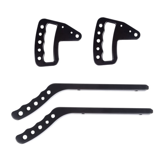 Rugged Ridge 13505.50 Aluminum Grab Handles F/R Kit Black 07-18 Jeep Wrangler JK/JKU
