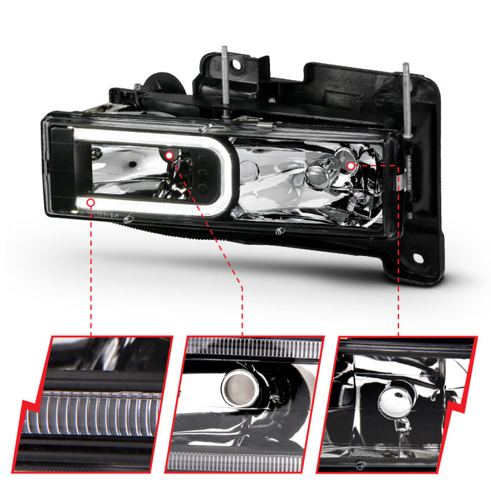 ANZO 111498 ANZ Crystal Headlights