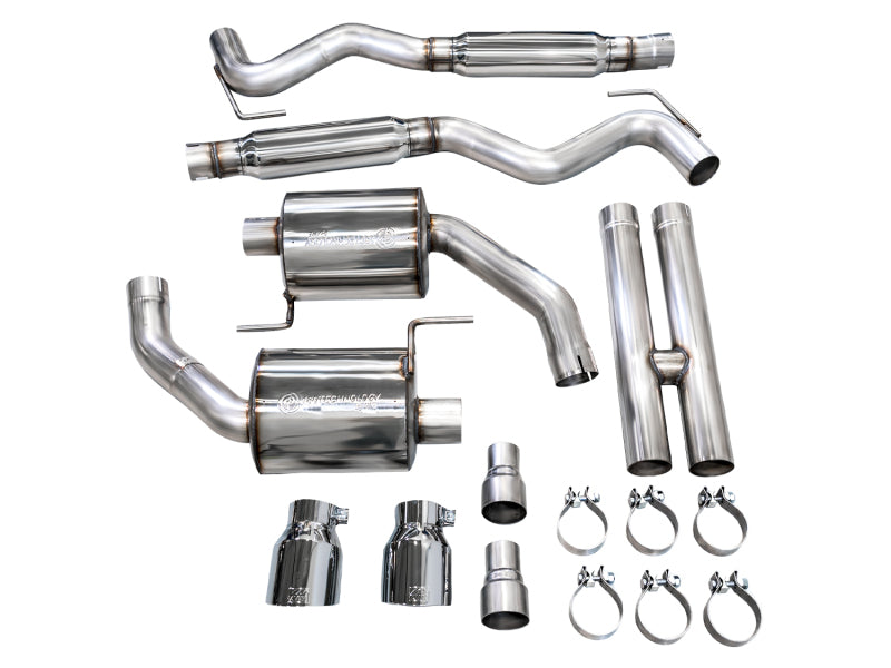 AWE Tuning 3015-32650 AWE 2024 Ford Mustang GT Fastback S650 RWD Touring Catback Exhaust w/ Dual Chrome Silver Tips