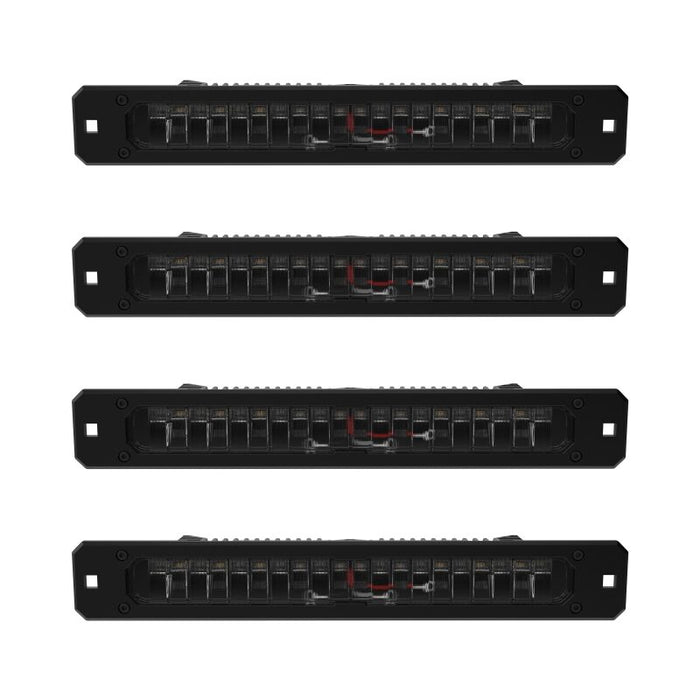 KC HiLiTES 98150 Platform One Profile 10in. SideCast Flush Mount Lights (Does Not Include Rack)