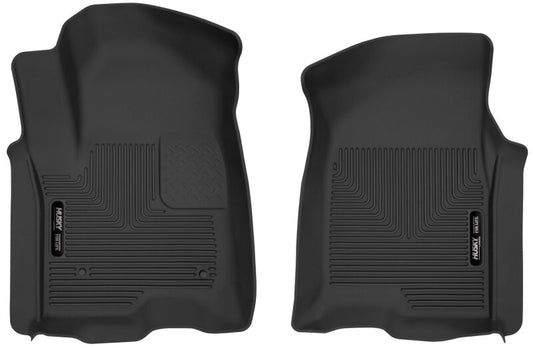 Husky Liners 54101 19-23 Chevy Silverado 1500 Crew Cab/Double Cab X-Act Contour Front Black Floor Liners