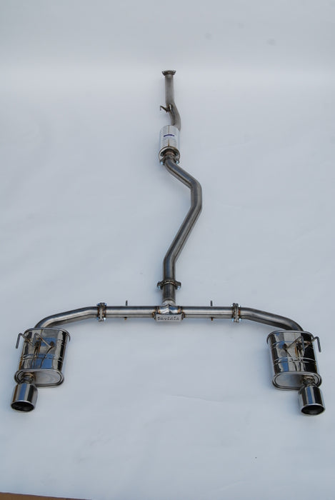Invidia HS22HS4QD1RSL 2022+ Honda Civic Si (1.5T) 70mm Q300 Cat Back Exhaust - Rolled SS Tips