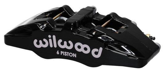 Wilwood 120-13428-BK Caliper-Forged Dynapro 6 5.25in Mount-R/H 1.62/1.38in/1.38in Pistons .81in Disc
