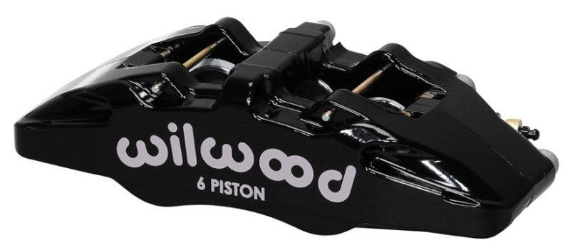 Wilwood 120-13428-BK Caliper-Forged Dynapro 6 5.25in Mount-R/H 1.62/1.38in/1.38in Pistons .81in Disc