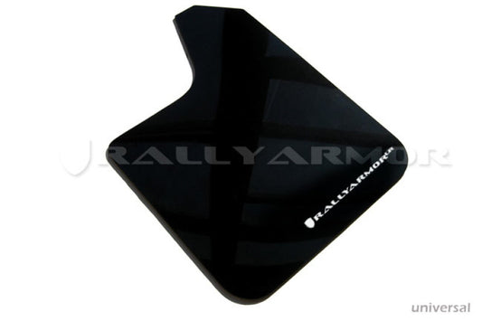 Rally Armor MF12-UR-BLK/WH Universal Fit (No Hardware) Black UR Mud Flap w/ White Logo