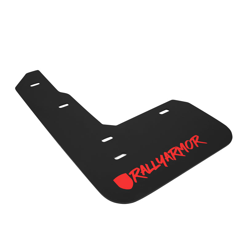 Rally Armor MF47-UR-BLK/RD-X 17-22 Honda Civic Type R Black Mud Flap Red Altered Font Logo