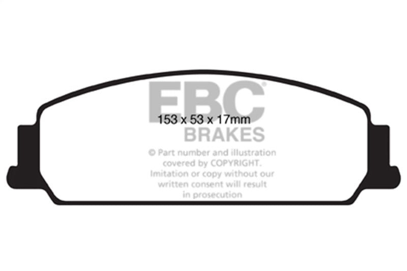 EBC DP41833R 08-10 Pontiac G8 3.6 Yellowstuff Front Brake Pads