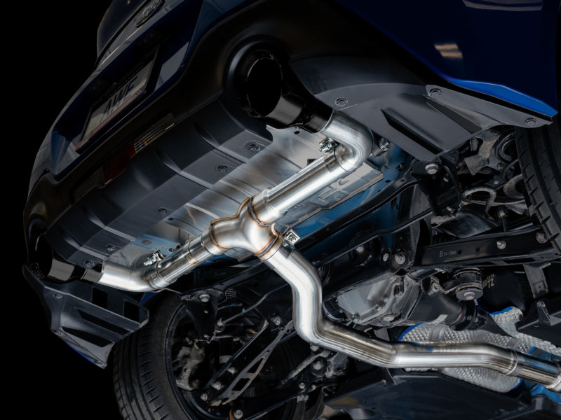 AWE Tuning 3020-33279 AWE Subaru BRZ / Toyota GR86 / Toyota 86 Track Edition Cat-Back Exhaust- Diamond Black Tips
