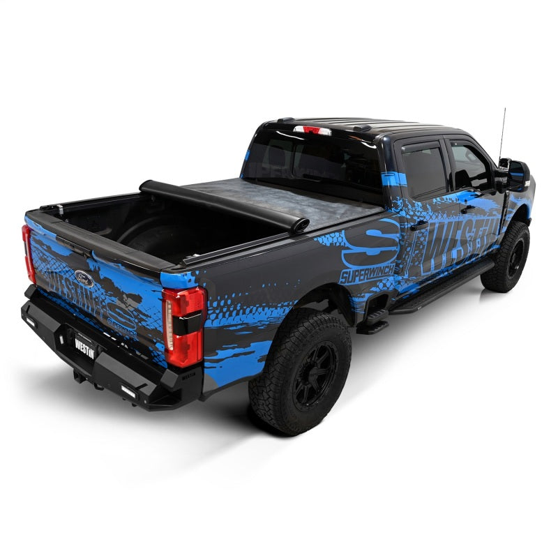 Westin 19-11005 17-24 Ford F-250/350 Super Duty 6.75ft. Bed Soft Roll Tonneau Cover - Black
