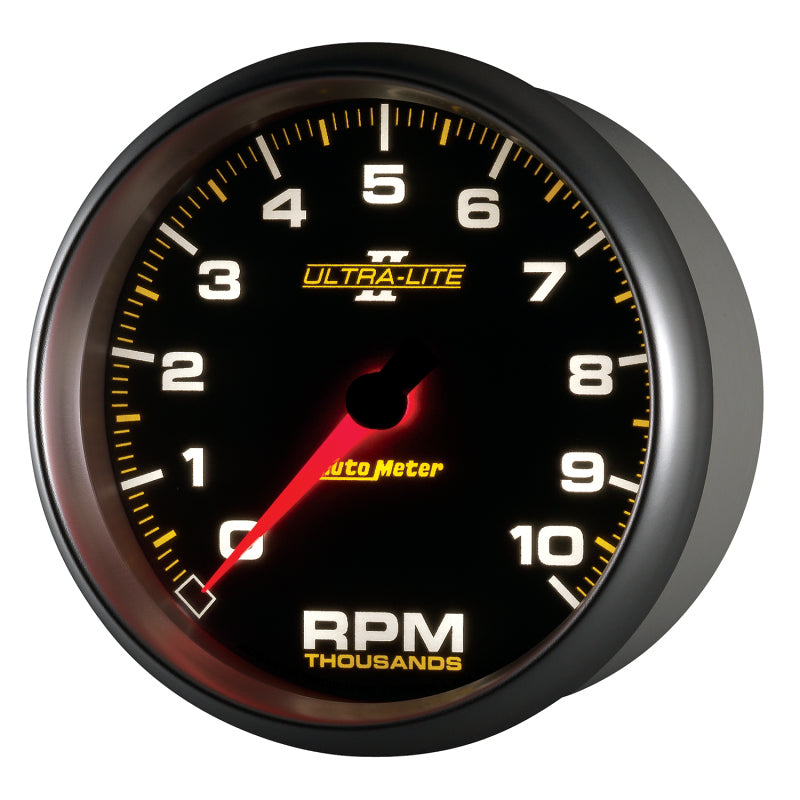 AutoMeter 4998 Autometer Ultra-Lite II 5 Inch 10000 RPM In-Dash Tachometer