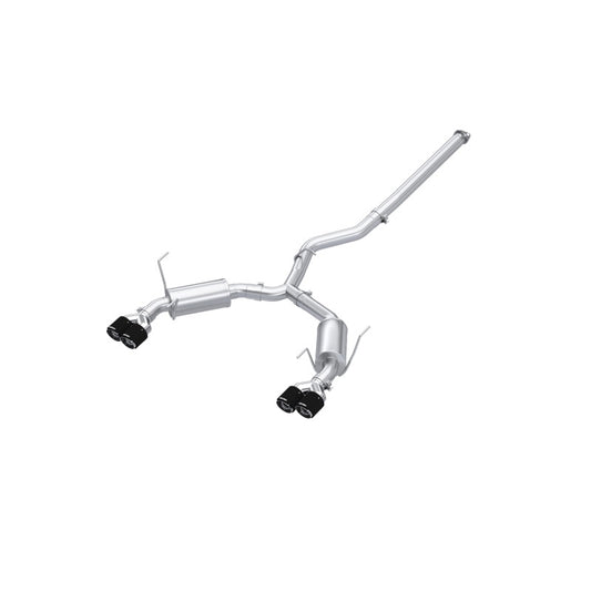 MBRP S48073CF 2022+ Subaru WRX 3in Cat-Back Dual Split Rear Quad Carbon Fiber Tips Street Profile Exhaust