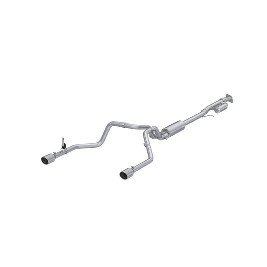 MBRP S5021AL 2019+ Chevrolet Silverado 1500 / 2019+ GMC Sierra 1500 Alum. 3in Armor Lite Cat-Back Exhaust
