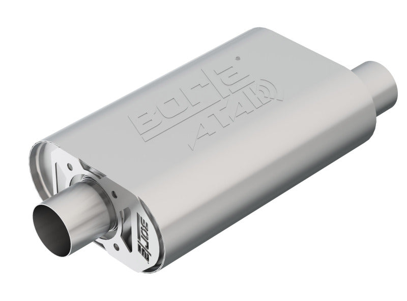 Borla 400820 CrateMuffler SBC Hot 350/383 2.5 inch Offset/Center 14in x 4.35in x 9in Oval Atak Muffler