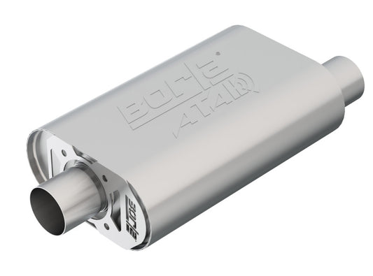 Borla 400820 CrateMuffler SBC Hot 350/383 2.5 inch Offset/Center 14in x 4.35in x 9in Oval Atak Muffler