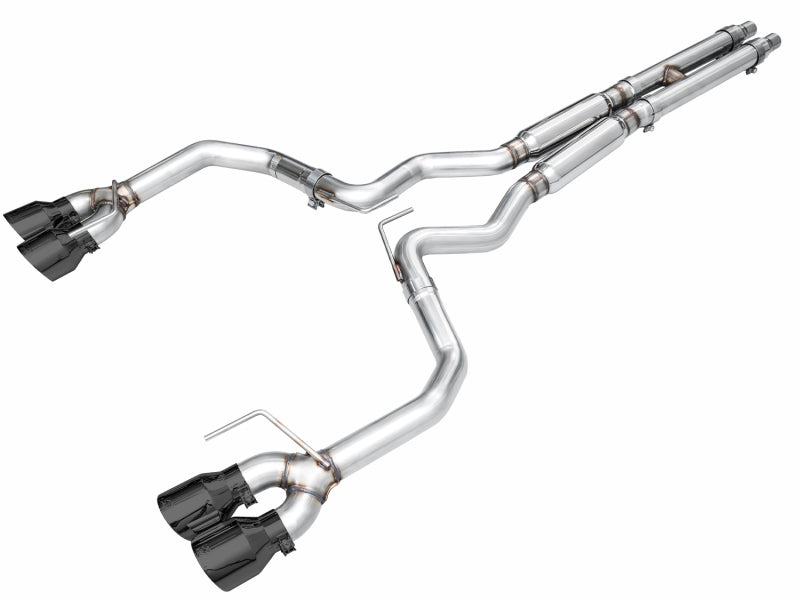 AWE Tuning 3020-43650 AWE 2024 Ford Mustang GT Fastback S650 RWD Track Edition Catback Exhaust w/ Quad Diamond Black Tips