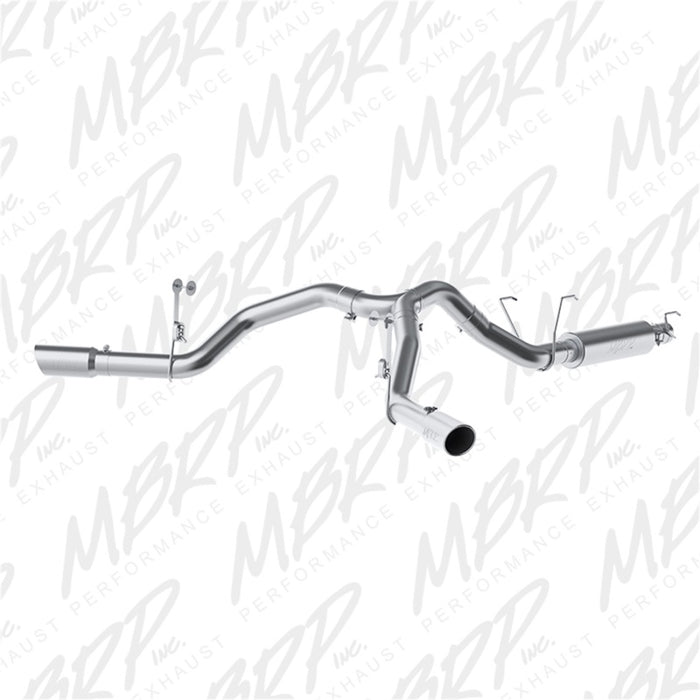 MBRP S5151AL 14-16 RAM 2500 6.4L 4in AL Dual Side Split Outlet Cat Back Exhaust