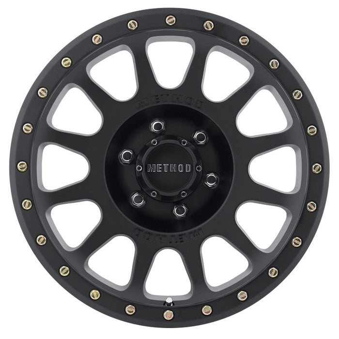Method Wheels MR30589060500 Method MR305 NV 18x9 0mm Offset 6x5.5 108mm CB Matte Black Wheel