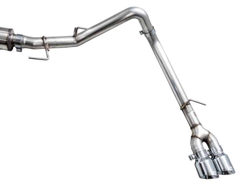 AWE Tuning 3015-32063 AWE 0FG Exhaust for 3rd Gen Toyota Tundra - Dual Chrome Silver Tips