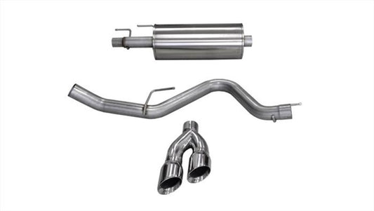 CORSA Performance 14836 Corsa 15-20 Ford F-150 3.5L Eco (Super Crew Cab) Polished Sport Single Side Dual 4in Tips CB Exh