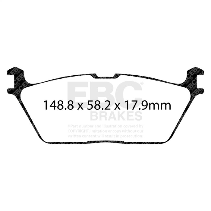 EBC DP43095R 2019+ RAM Trucks 1500 (DT) Yellowstuff Rear Brake Pads
