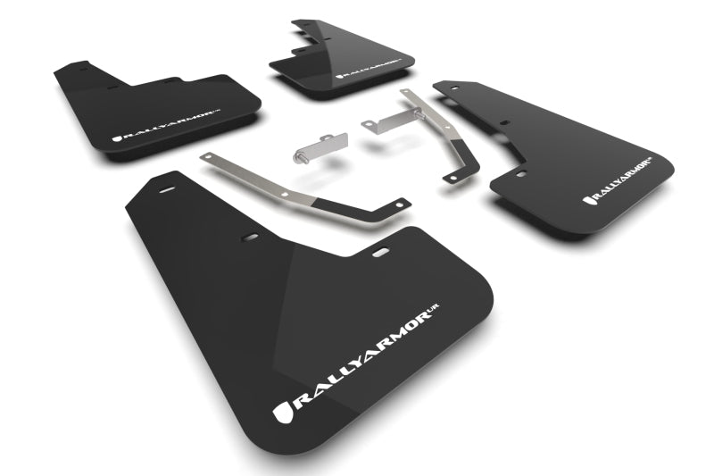 Rally Armor MF106-UR-BLK-WH 24-25 Subaru Crosstrek Black UR Mud Flap White Logo