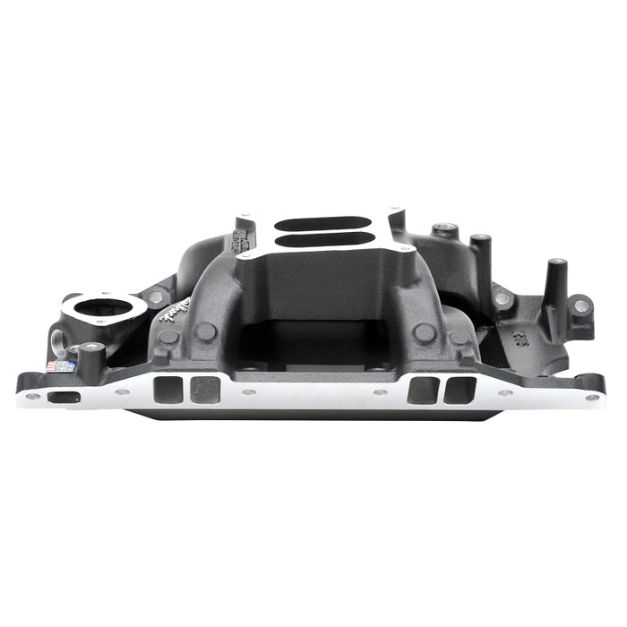Edelbrock EDE75763 SBM Performer RPM A/G Manifold - Black Finish