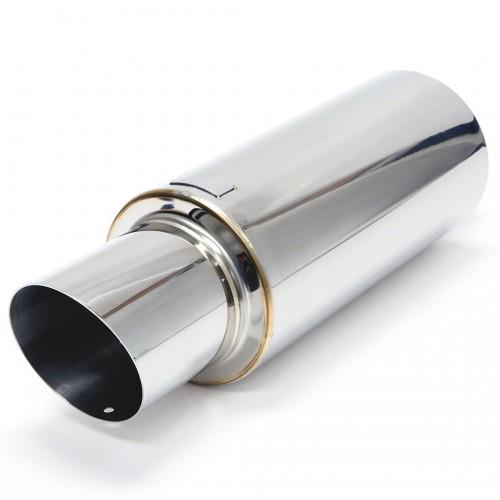 BLOX Racing BXEX-00106 60.5mm Street Muffler - Straight Tip
